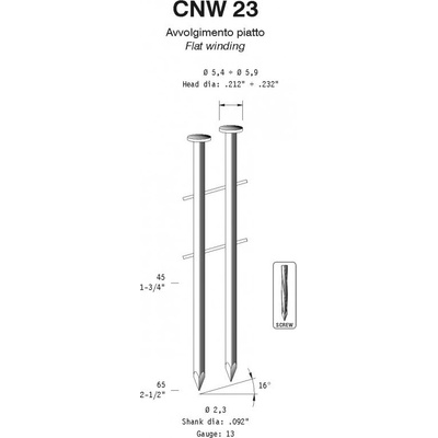 Kroucené hřebíky OMER CNW 23/55 ER hrebik_omer_cnw23_55er
