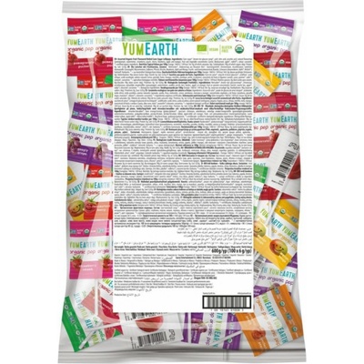 YumEarth Ovocné lízanky BIO 100 ks 600 g