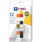FIMO Глина, комплект, 12x25 g, горима, FIMO "Soft Natural", 12 различни цвята 8023C12-4 (8023C12-4)