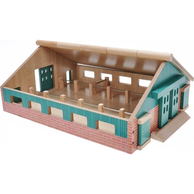 Kids Globe Drevená maštaľ pre kravičky 1:87