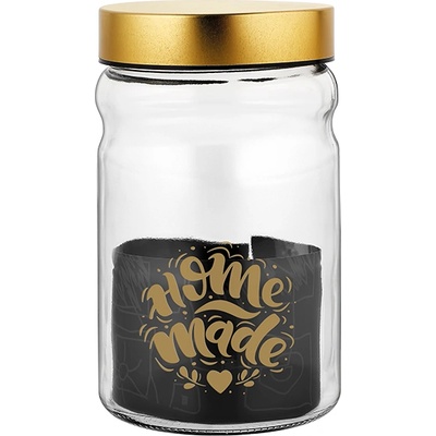 Mercanlar M-331128 / 132022 / 331105-Буркан с метален капак "HERA"/"VOCA" 1400cc ЗЛАТИСТ (0154322)