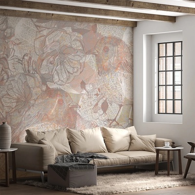 Art Gift Decor Фототапет - Птиче в цветята