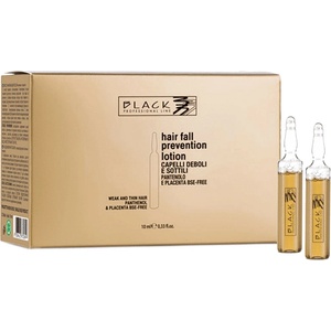 Black Professional Line Placenta and Panthenol Anti-Hair Loss Lotion 12x10 ml
