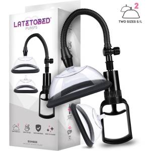 LateToBed Bumper Manual Vacuum Vagina Pump with 2 Cups