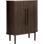Unique Furniture Шкафче от декор от дъб с плъзгащи се врати в тъмно естествен цвят 100x118x40 cm Meta - Unique Furniture (55883180)