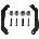 Noctua Mounting KIT AM4/AM5- NM-AM5/4-MP78 Chromax. black (NM-AM5/4-MP78 chromax.black)