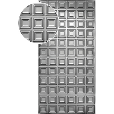 Plech pozinkovaný, 2000 x 1000 x 1,2 mm, 3D vzor štvorec