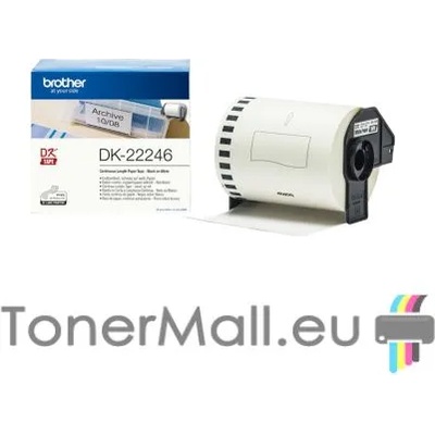 Brother White Continuous Length Paper Tape Brother DK-22246