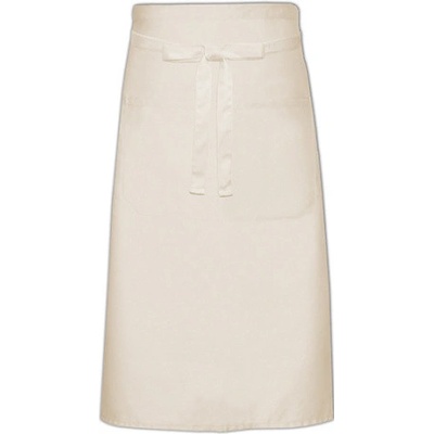 Link Kitchen Wear Kuchárska zástera s vreckom X970T Natural Pantone 7499 100 x 70 cm