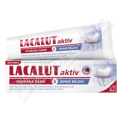 Lacalut Aktiv ochr.dásní&jem.bielenie 75 ml