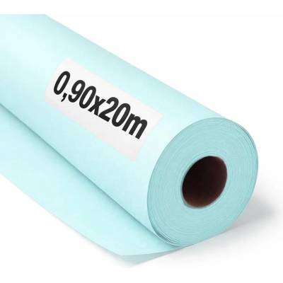 OFITURIA Kraft Paper Blue Pastel - Roll 0.90 × 20 m - 3 Rolls - Wrapping Paper and Packaging Paper - Craft Paper for DIY, Decoration and Sewing Patterns - Tear-Resistant and Easy to Cut - COM620-parent2