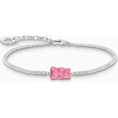 Thomas Sabo x HARIBO náramok Pink goldbear & stones A2187-052-9
