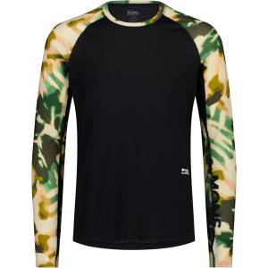 Mons Royale Мъжко мериносово термобельо Mons Royale Temple Merino Long Sleeve Merino base layer - Bush Camo / Black (015-2332-0411)