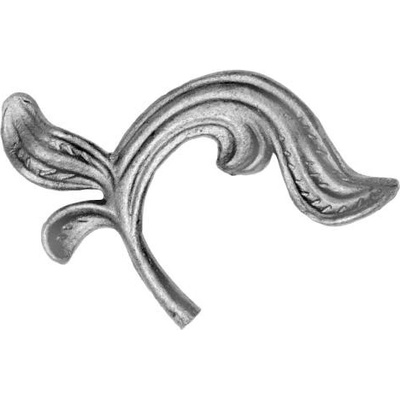 PSG Ozdobný list pre kovaný plot, bránu, zábradlie a mreže 52.012, 130x150 x 4 mm, pravý
