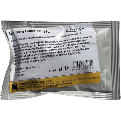 Kvasinky na kvas Spiriferm Classic 25 g