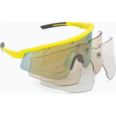 Endura Слънчеви очила Endura Shumba II 3+0+0 hi-viz yellow/smoke tint/full gold mirror