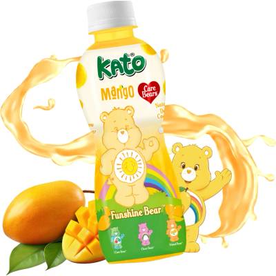 Kato Care Bears Mango Juice With Nata De Coco Jelly 320 ml