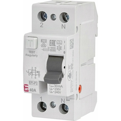 Eti-Polam 2P 63A 0,03A typ A 6kA EFI6-P2 A 63/0,03 002061263
