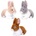 Keel Toys Плюшена играчка Keel Toys Keeleco - Зайче, 25 cm, асортимент (SE1054)
