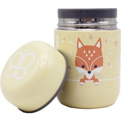 BBLUV Termobox s lyžičkou Foöd Sand Fox 300 ml