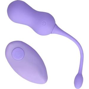 Shots Toys Loveline - вибриращи вагинални топчета с дистанционно - акумулаторни, лилави