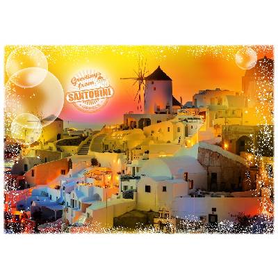 Grafika - Puzzle Travel around the World - Santorini II - 1 000 piese