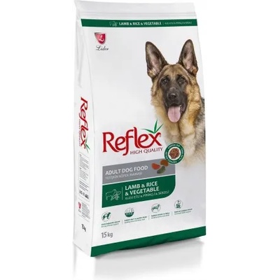 LIDER Reflex Lamb, Rice and Vegetable Adult Dog Food - Храна за израснали кучета с агнешко, ориз и зеленчуци 15 кг, Турция