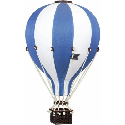 Super balloon dekoračný lietajúci balón modrá/biela