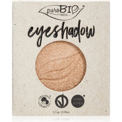 puroBIO Cosmetics Compact Eyeshadows očné tiene 01 Sparkling Wine 2,5 g náhradná náplň