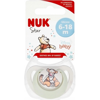 Nuk cumlík Disney Macko Pú v boxe bielá