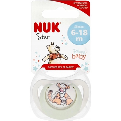 Nuk cumlík Disney Macko Pú v boxe bielá