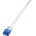 LogiLink Patch Cable SlimLine, плосък, Cat. 6, U/UTP, бял, 7, 5 м