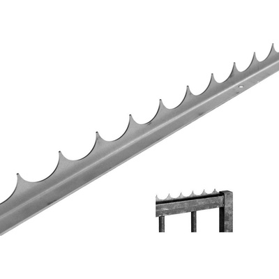 Ochranný hřeben proti přelezení, ocel 2 x 2000 mm, ohýbaná, bez povrchové úpravy
