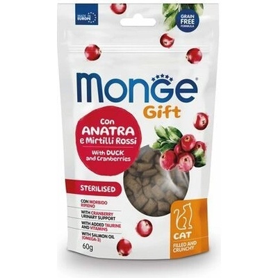 Monge Gift Cat Sterilized s kačacím mäsom a brusnicou 60 g