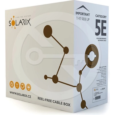 Solarix SXKL-5E-FTP-PVC-GY CAT5e FTP, 305m, šedý