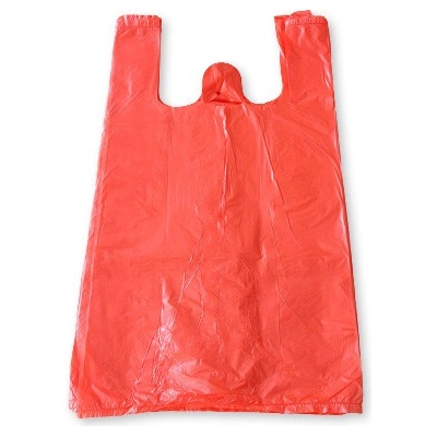 Mikroténová taška trhacia ČERVENÁ 7 kg 28 x 50 cm blok 100 ks