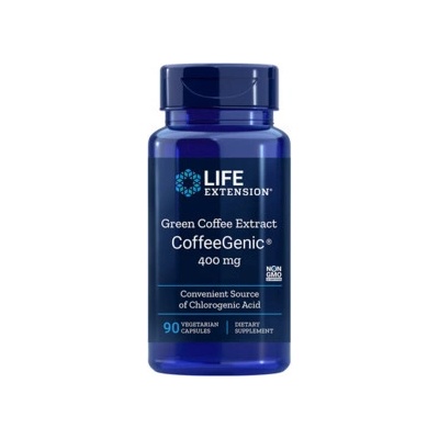 Life Extension CoffeeGenic Green Coffee Extract 90 vegetariánska kapsula, 400 mg