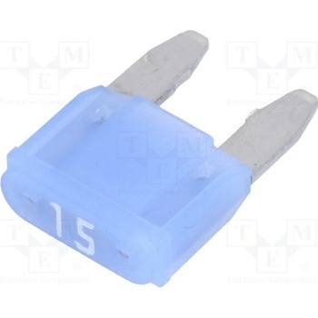 LITTELFUSE 0MINI015.HXGLO Pojistka: tavná; 15A; 12VDC; automobilová; 10,9mm; SMART GLOW; MINI