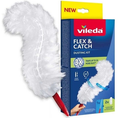 Vileda Flex & Catch 179432 prachovka s krátkou rukoväťou