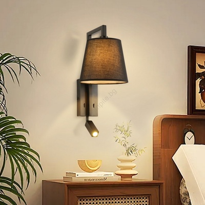 Brilagi - LED Аплик RAYA 1xE14/40W/230V + LED/3W черен (BG1952)