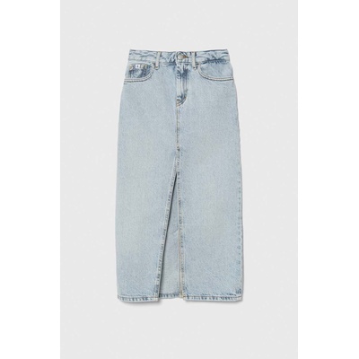 Calvin Klein Детска дънкова пола Calvin Klein Jeans в синьо дълга със стандартна кройка (IG0IG02598.PPYH)