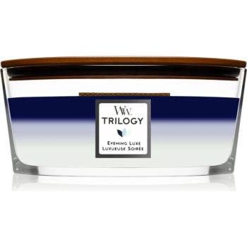 WoodWick Trilogy Evening Luxe ароматна свещ с дървен фитил (hearthwick) 453, 6 гр