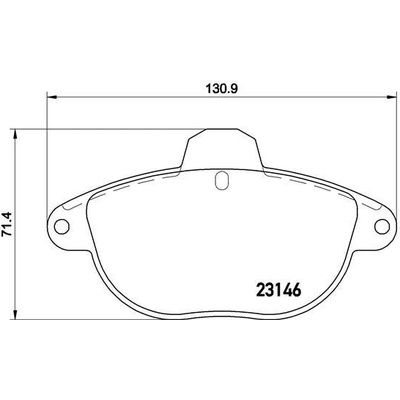Sada brzdových platničiek kotúčovej brzdy BREMBO P 61 055