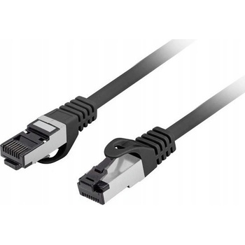 Lanberg Пачкорд кабел Lanberg S/FTP cat. 8.1 0.25m LSZH CU fluke passed черен (PCF8-10CU-0025-BK) (PCF8-10CU-0025-BK)