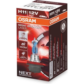 OSRAM H11 OSRAM Night Breaker Laser +150% 1 бр (1664)