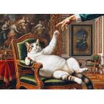 Trefl - Puzzle Premium Plus Pets as Art: His Fluffy Majesty - 500 piese