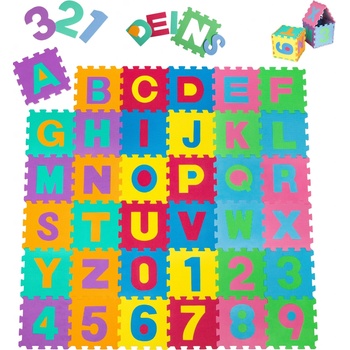 tectake 401859 pěnové puzzle na zem hrací puzzle koberec barevná 31.50 cm x 1.00 cm x 31.50 cm