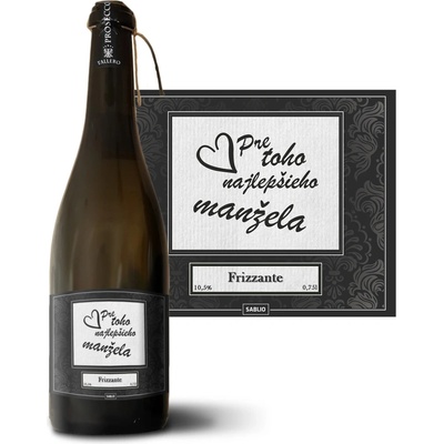 Sablio Pre toho najlepšieho manžela Prosecco biele suché šumivé víno 10,5 % 0,75 l (holá fľaša)