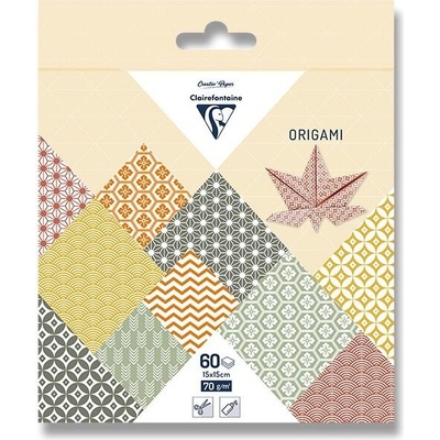 Clairefontaine Sada papírů Origami Autumn 60 listů