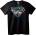 NOONEBRAND Тениска Godsmack Дизайн с Пеперуда - M, Black